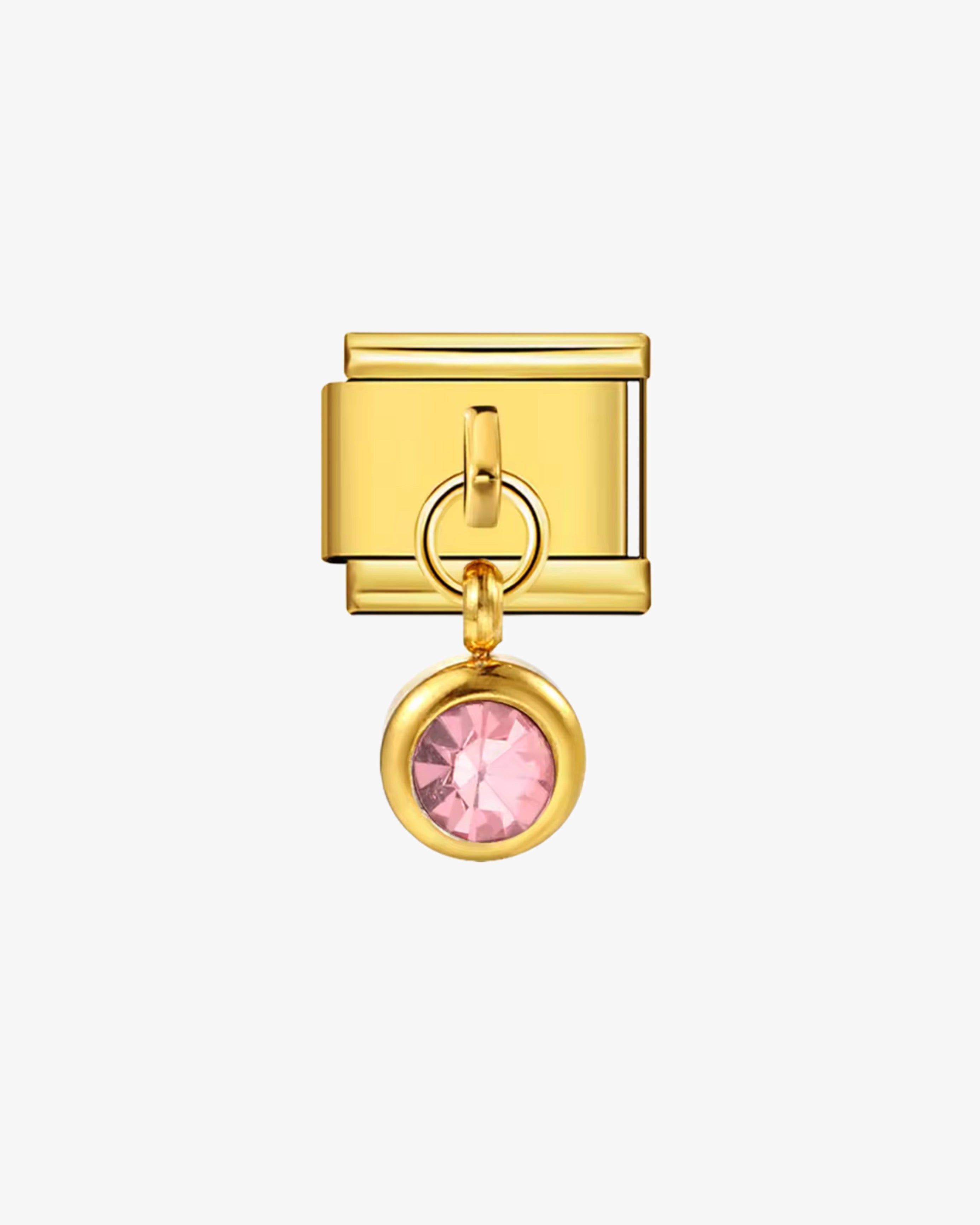 PINK LONG CHARM - GOLD
