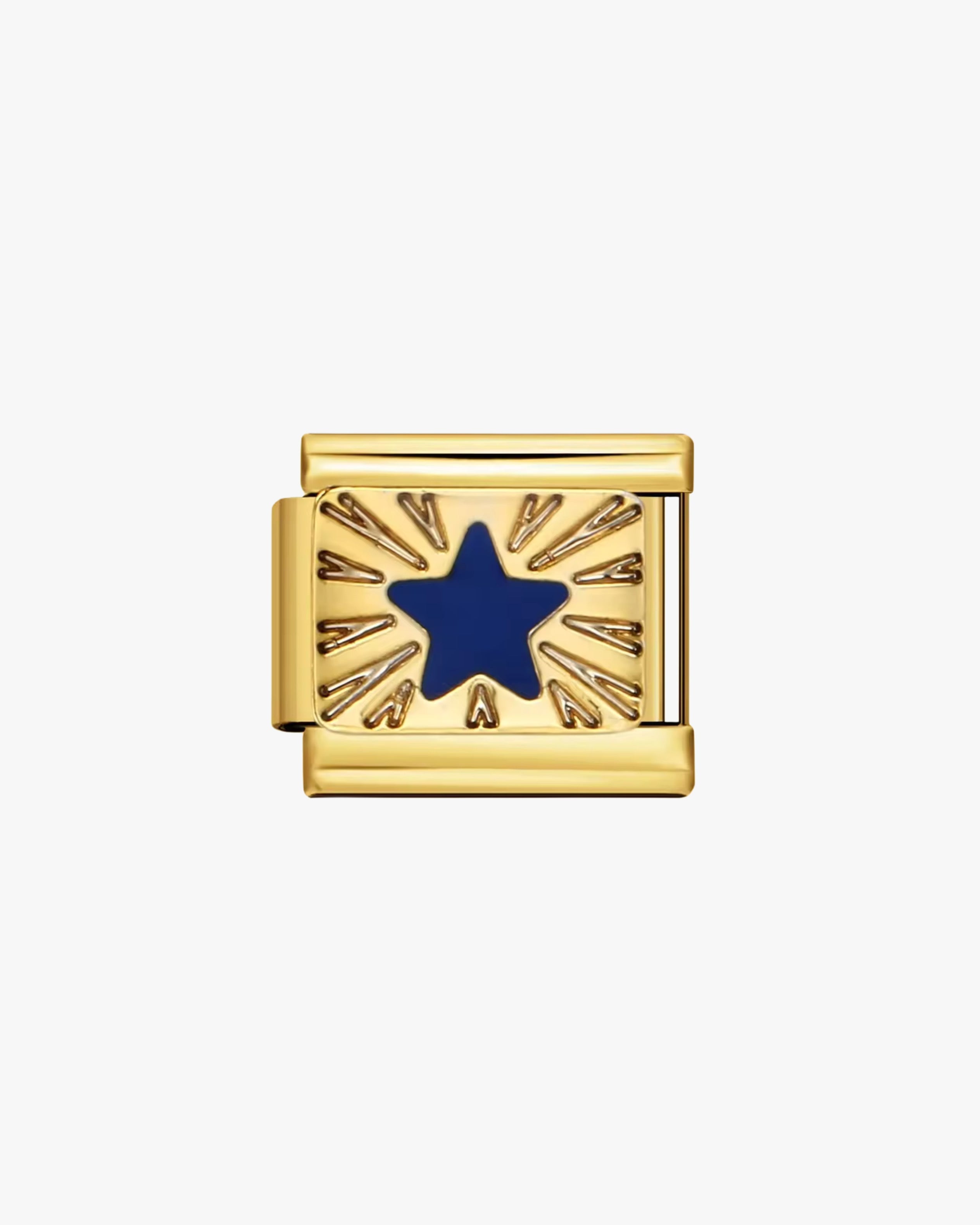 BLUE STAR CHARM - GOLD