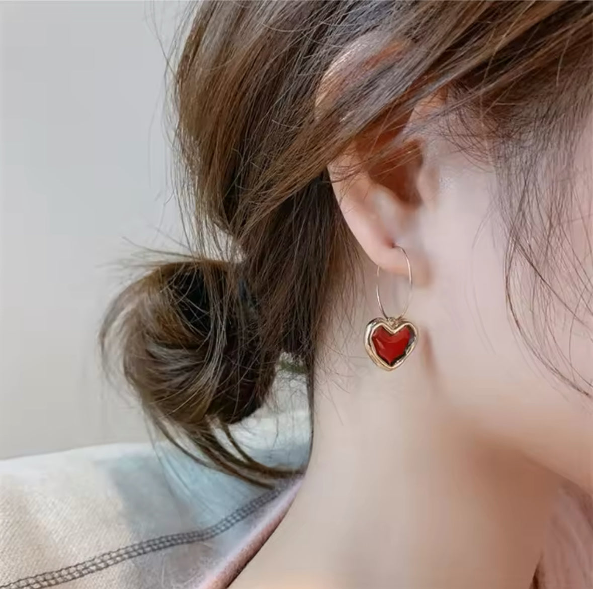 Red Heart Earrings