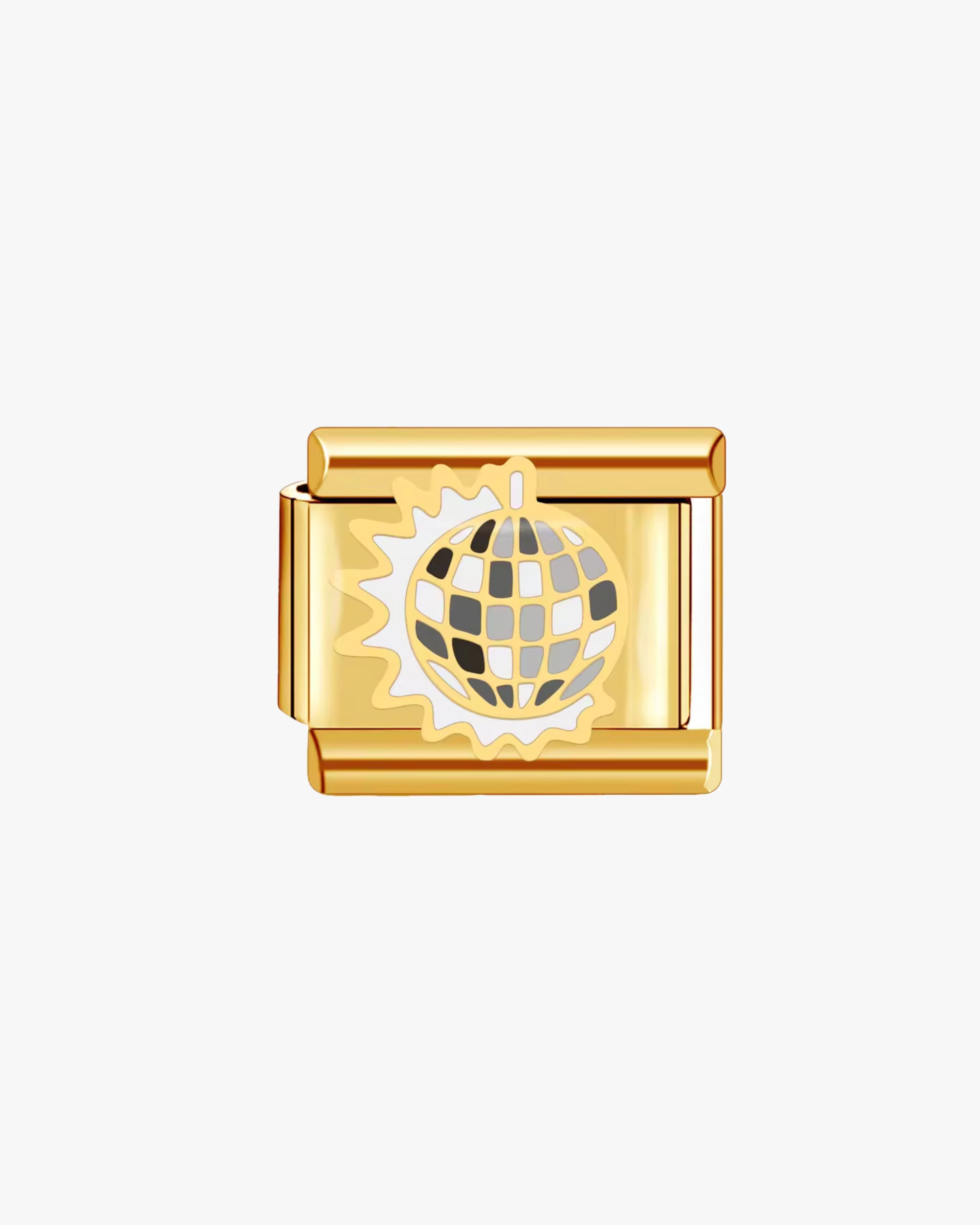 DISCO BALL CHARM - GOLD