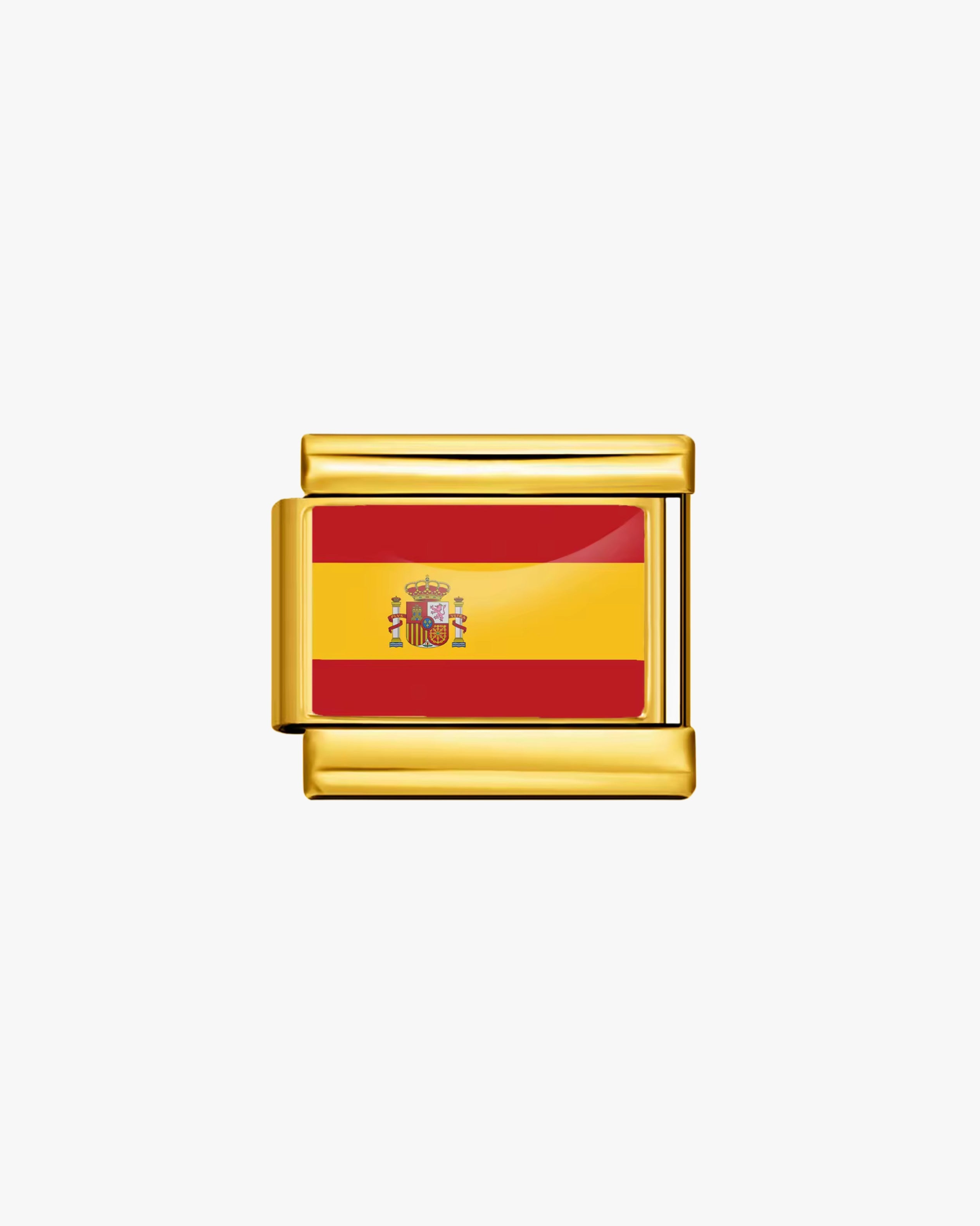 SPAIN FLAG CHARM - GOLD