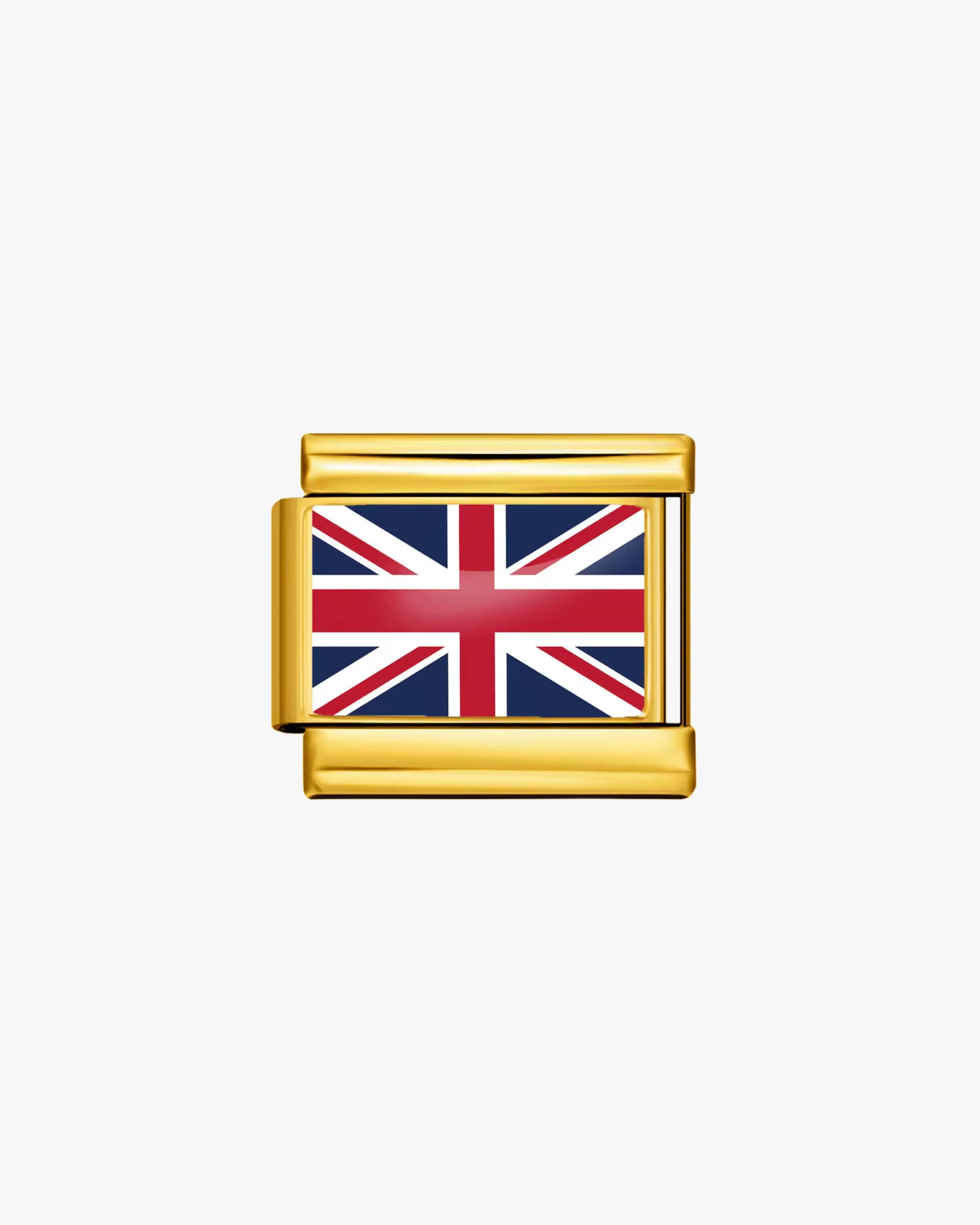UK FLAG CHARM - GOLD