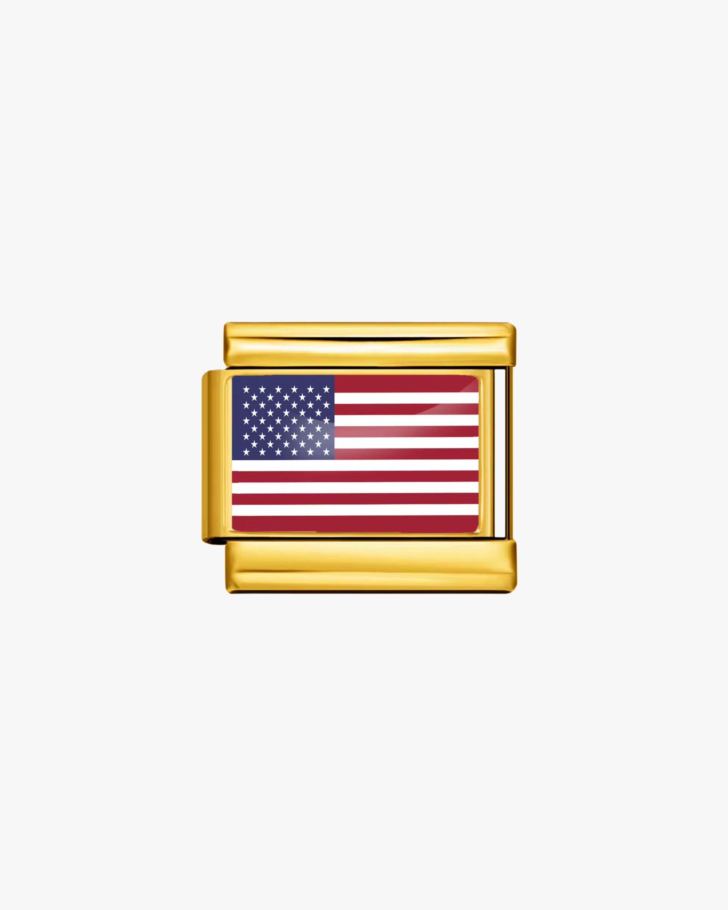 EEUU FLAG CHARM - GOLD