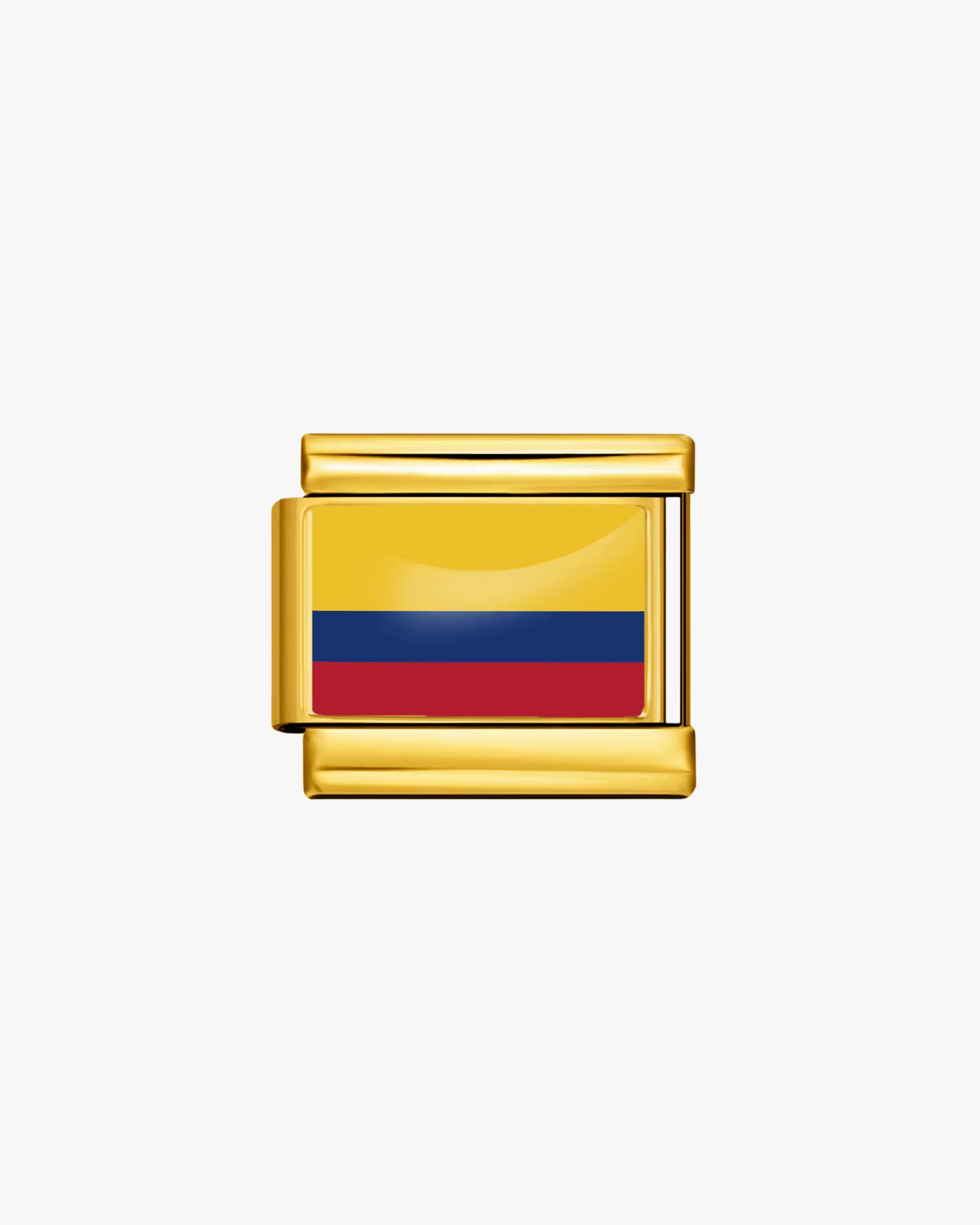 COLOMBIA FLAG CHARM - GOLD